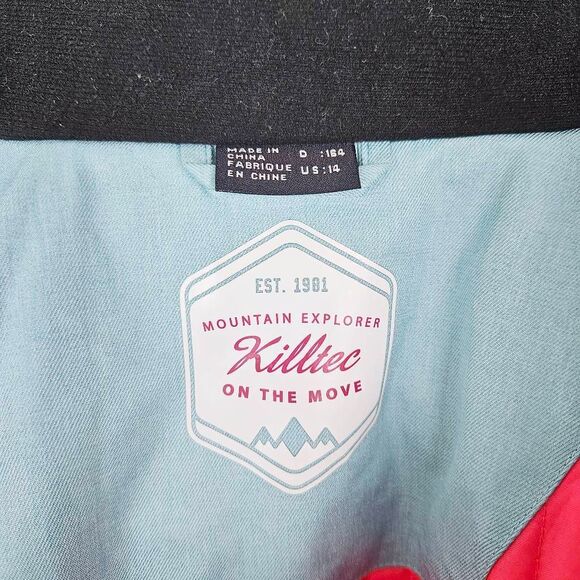 KILLTEC Torey Insulated Purple Blue Gray Waterproof Ski Snow Hooded Jacket 14 Jr - Picture 3 of 12